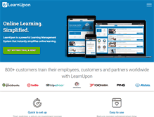 Tablet Screenshot of learnupon.com